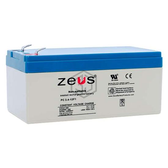 PC3.4-12F1 - ZEUS Battery Products - Batteries Rechargeable (Secondary)