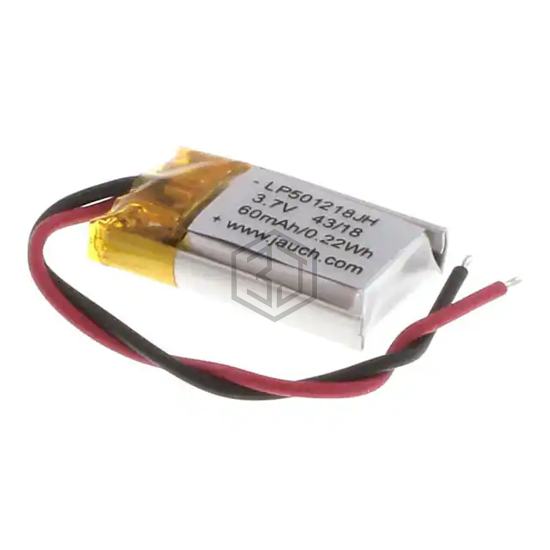 LP501218JH+PCM+2 WIRE 50MM - Jauch Quartz - Batteries Rechargeable (Secondary)