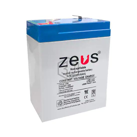 PC6-6F2 - ZEUS Battery Products - Batteries Rechargeable (Secondary)