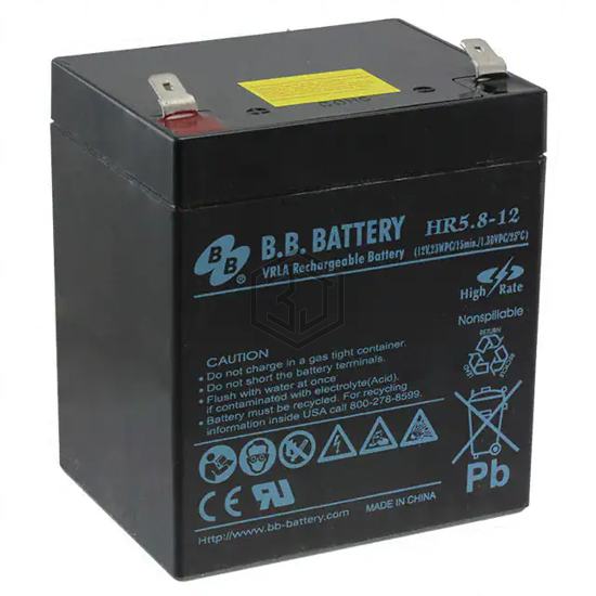 HR5.8-12-T2 - B B Battery - Batteries Rechargeable (Secondary)