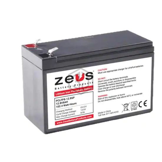 PCLFP8-12.8SP F2 - ZEUS Battery Products - Batteries Rechargeable (Secondary)