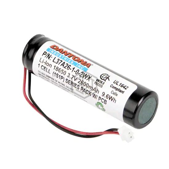 L37A26-1-0-2WX - Dantona Industries - Batteries Rechargeable (Secondary)
