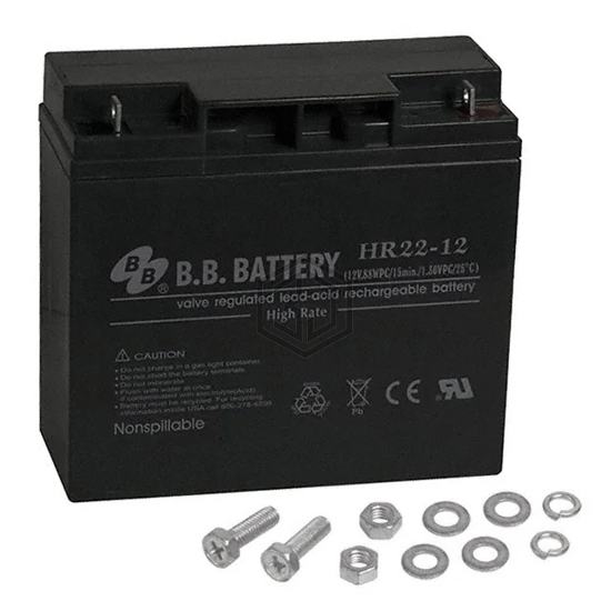 HR22-12-B1 - B B Battery - Batteries Rechargeable (Secondary)