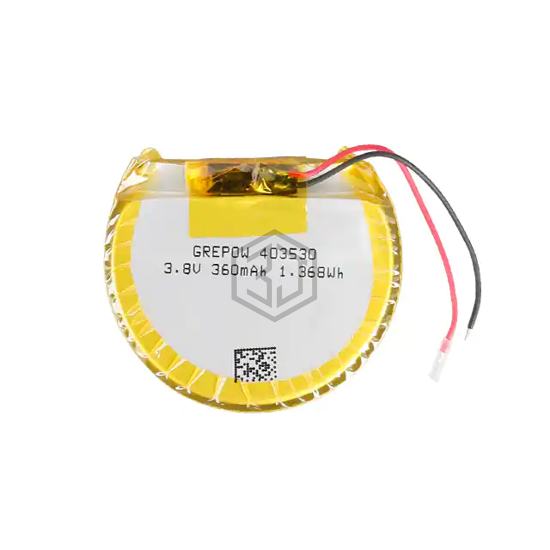 GRP403530-1C-3.8V-360MAH WITH PCM - Grepow Inc. - Batteries Rechargeable (Secondary)