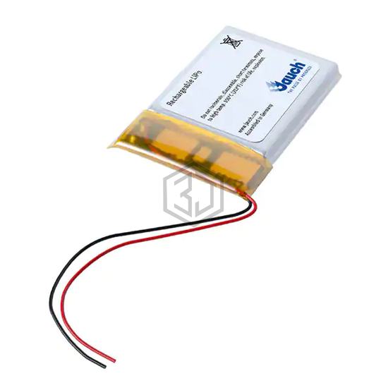 LP103450JH+PCM+PTC+2 WIRES 70MM - Jauch Quartz - Batteries Rechargeable (Secondary)