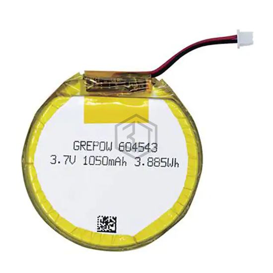 GRP604543-1C-3.7V-1050MAH WITH PCM - Grepow Inc. - Batteries Rechargeable (Secondary)