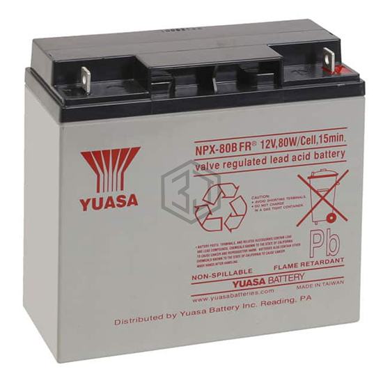 NPX-80BFR - Yuasa Battery - Batteries Rechargeable (Secondary)