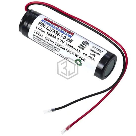 L37A34-1-0-2W - Dantona Industries - Battery Packs