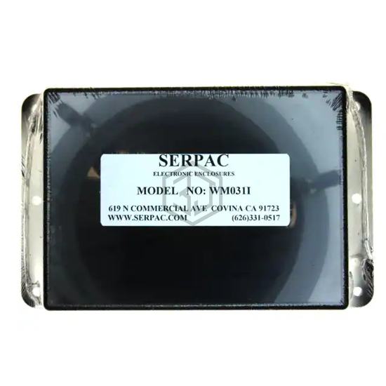 WM031I,BK - Serpac - Boxes