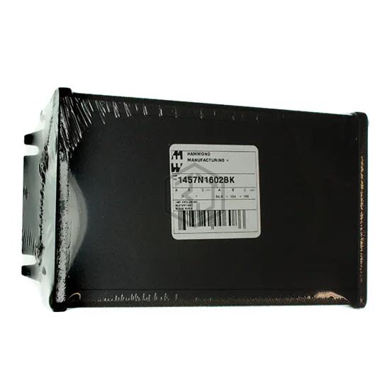 1457N1602BK - Hammond Manufacturing - Boxes