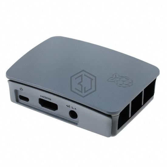 PI OFFICIAL CASE BLACK/GREY - Raspberry Pi - Evaluation, Development Board Enclosures