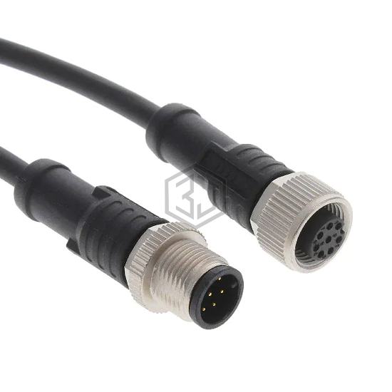 M12A08ML-12AFL-SB002 - Amphenol LTW - Circular Cable Assemblies