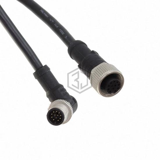 M12A12FL-12AMR-SBA05 - Amphenol LTW - Circular Cable Assemblies