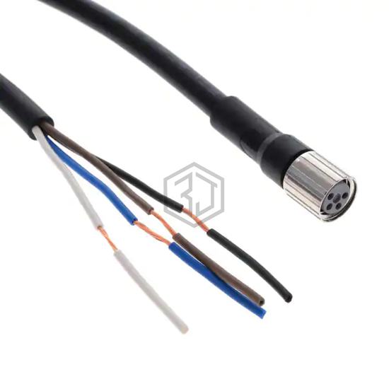 XS3F-M8PVC4S5M - Omron Automation and Safety - Circular Cable Assemblies