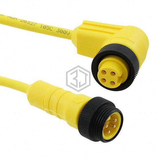 LR04KW108 YL357 - Alpha Wire - Circular Cable Assemblies