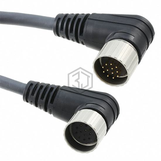FW12EW126 BK400 - Alpha Wire - Circular Cable Assemblies