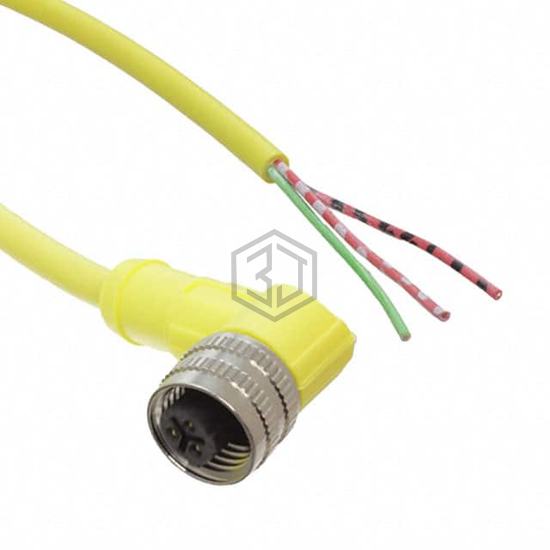 V12-W-YE5M-PVC - Pepperl+Fuchs, Inc. - Circular Cable Assemblies