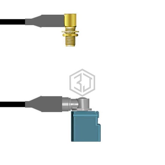 Q-2R05D0008001M - Amphenol Custom Cable - Coaxial Cables (RF)