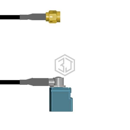 Q-3B05C0003001M - Amphenol Custom Cable - Coaxial Cables (RF)