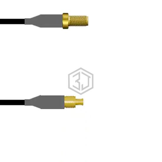 Q-2Z01E00080.5M - Amphenol Custom Cable - Coaxial Cables (RF)