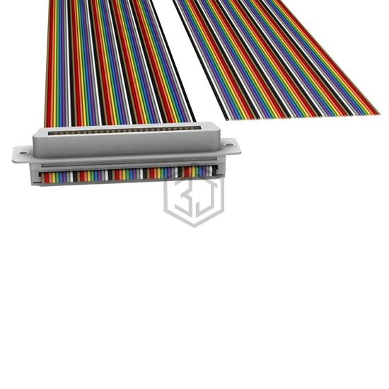 M7TXK-5010R - 3M - D-Shaped, Centronics Cables