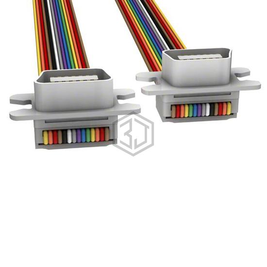 M7QQK-1406R - 3M - D-Shaped, Centronics Cables