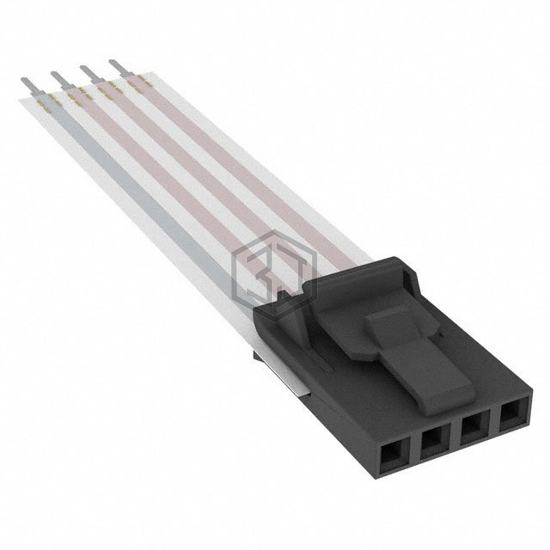 A9CAA-0408F - TE Connectivity AMP Connectors - Flat Flex Jumpers, Cables (FFC, FPC)