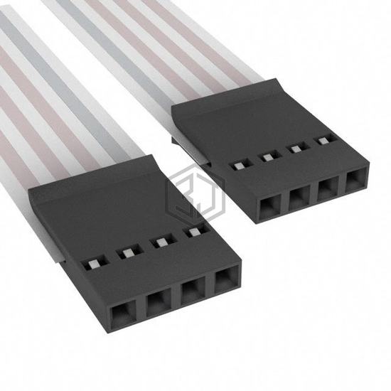 A9BBG-0408F - TE Connectivity AMP Connectors - Flat Flex Jumpers, Cables (FFC, FPC)