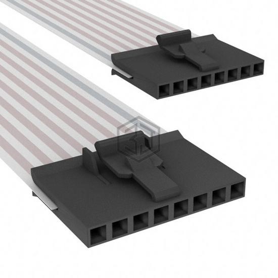 A9CCG-0808F - TE Connectivity AMP Connectors - Flat Flex Jumpers, Cables (FFC, FPC)