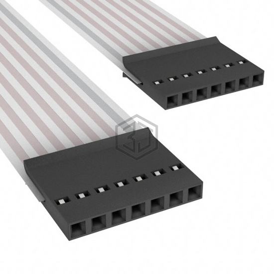 A9BBA-0704E - TE Connectivity AMP Connectors - Flat Flex Jumpers, Cables (FFC, FPC)