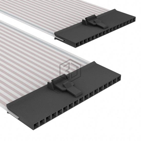 A9CCA-1708E - TE Connectivity AMP Connectors - Flat Flex Jumpers, Cables (FFC, FPC)