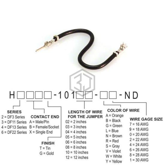 H2ABT-10104-B6 - Hirose Electric Co Ltd - Jumper Wires, Pre-Crimped Leads