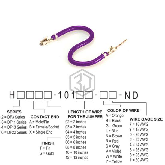 H3ABT-10112-V4 - Hirose Electric Co Ltd - Jumper Wires, Pre-Crimped Leads