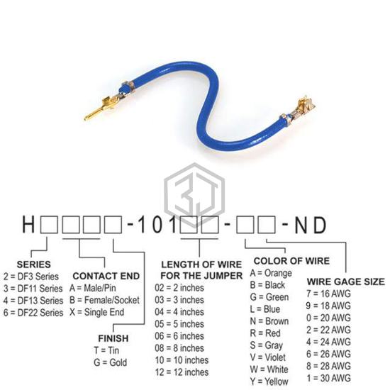 H2ABG-10112-L6 - Hirose Electric Co Ltd - Jumper Wires, Pre-Crimped Leads
