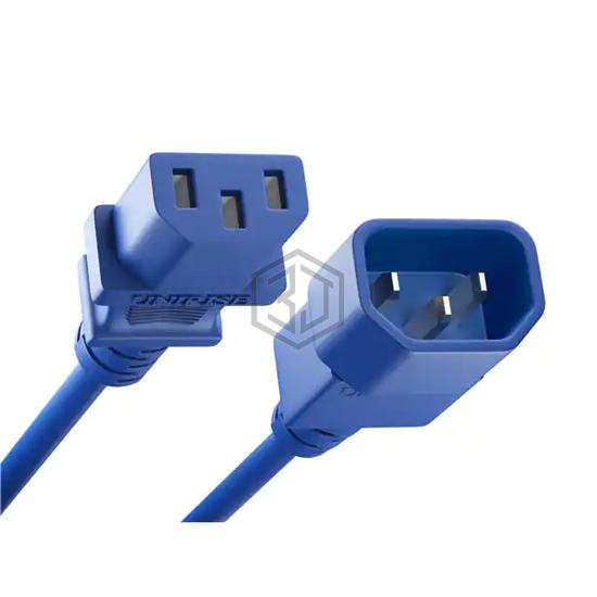 PWRC13C1412FBLU - Unirise USA - Power, Line Cables and Extension Cords