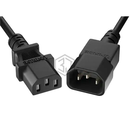 PWRC13C1412FBLK - Unirise USA - Power, Line Cables and Extension Cords