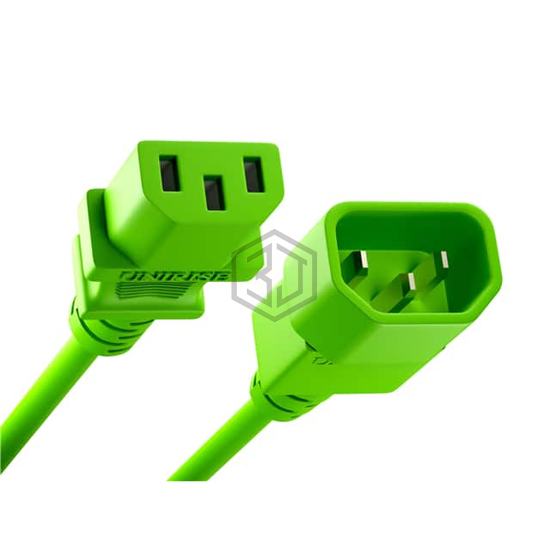 PWRC13C1402FGRN - Unirise USA - Power, Line Cables and Extension Cords