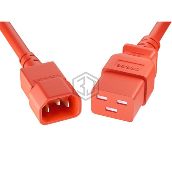 PWCD-C14C19-15A-10F-RED - Unirise USA - Power, Line Cables and Extension Cords