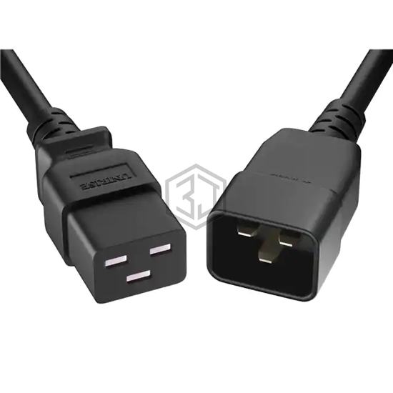 PWCD-C19C20-20A-04F-BLK - Unirise USA - Power, Line Cables and Extension Cords