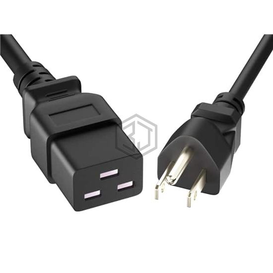 PWCD-515PC19-15A-15F-BLK - Unirise USA - Power, Line Cables and Extension Cords