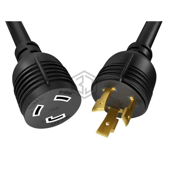 PWCD-L530PL530R-30A-15F-BLK - Unirise USA - Power, Line Cables and Extension Cords