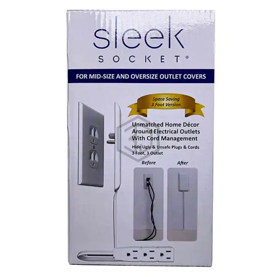 3-M-OVSZ-W - Sleek Socket - Power, Line Cables and Extension Cords