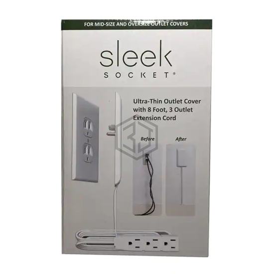 9-M-OVSZ-W - Sleek Socket - Power, Line Cables and Extension Cords