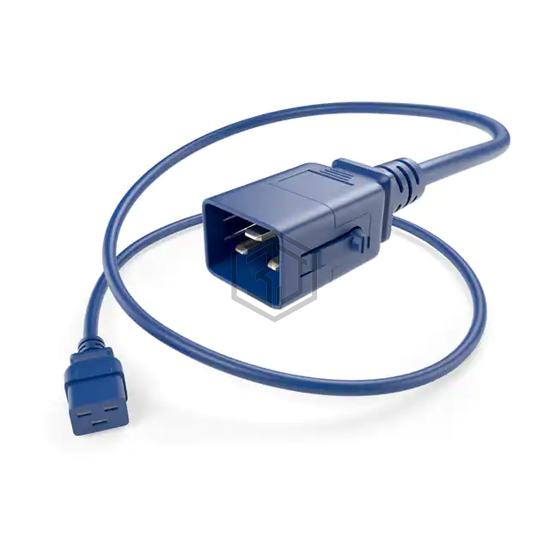 PWCD-C19C20-20A-03F-BLU-P - Unirise USA - Power, Line Cables and Extension Cords