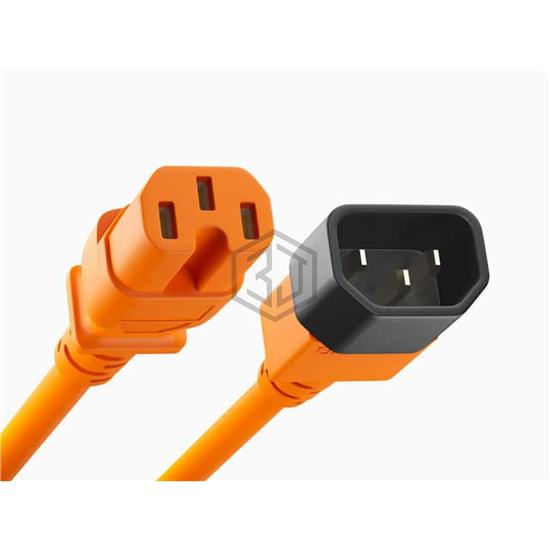 PWCD-C14C15-15A-08F-ORG - Unirise USA - Power, Line Cables and Extension Cords