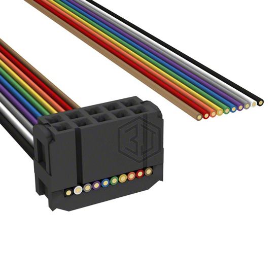 A1AXB-1036M - TE Connectivity AMP Connectors - Rectangular Cable Assemblies