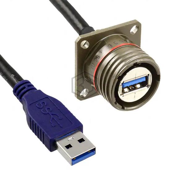USB3FTV2SA03GASTR - Amphenol Socapex - USB Cables
