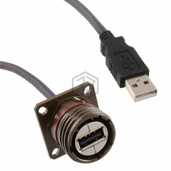 USBFTV2SA2G10A - Amphenol Socapex - USB Cables