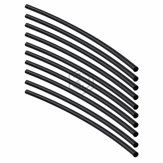 MW-1/8-6"-BLACK-10-10 PC PKS - 3M - Heat Shrink Tubing