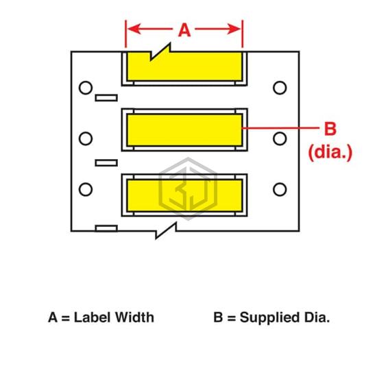 2HX-2000-2.3-YL - Brady Corporation - Labels, Labeling